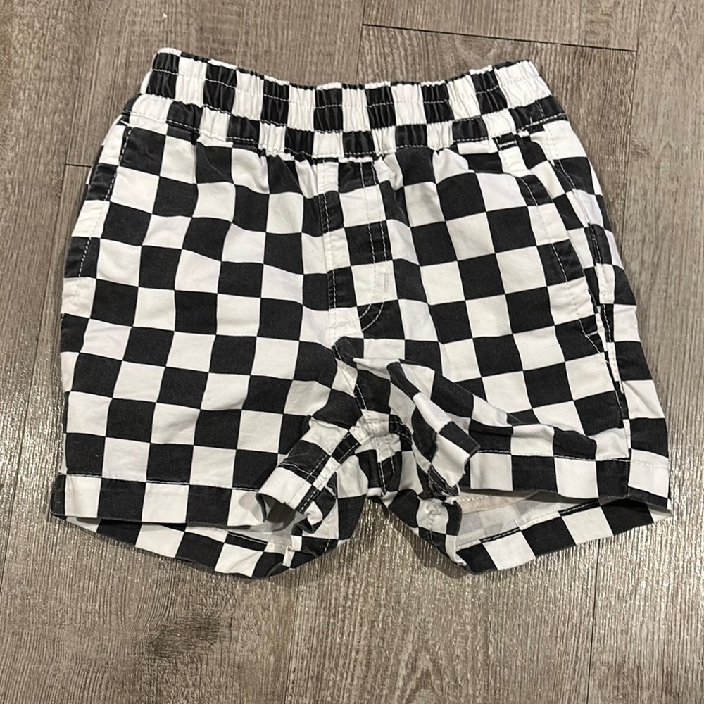 Vans Black and White Checkerboard Shorts